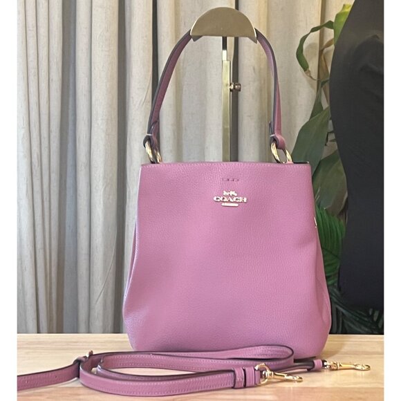 Coach Handbags - Authentic Coach Pink Small Town Bucket Bag